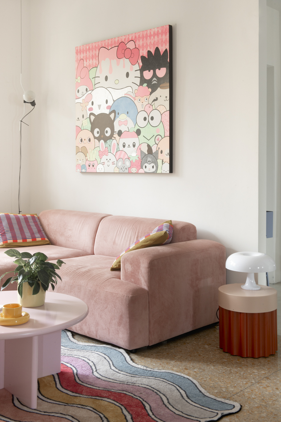 ristrutturazione_100_mq_san_giovanni_roma_living_divano_rosa